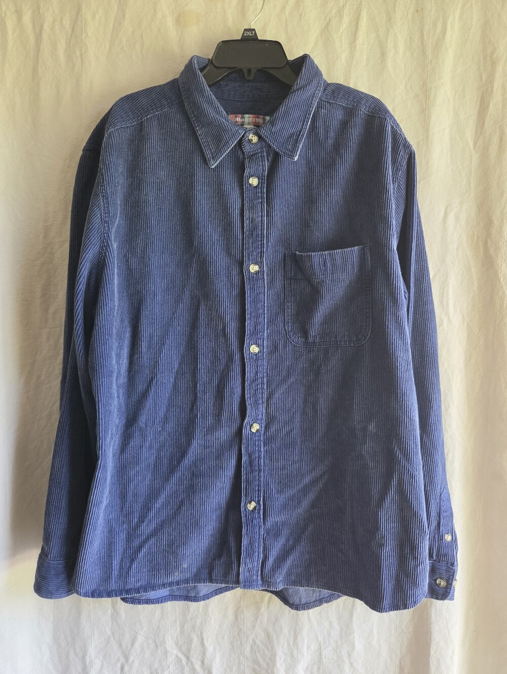 Urban Outfitters Oversized Corduroy Jacket Shacket Women's L Blue Outdoor Cotton